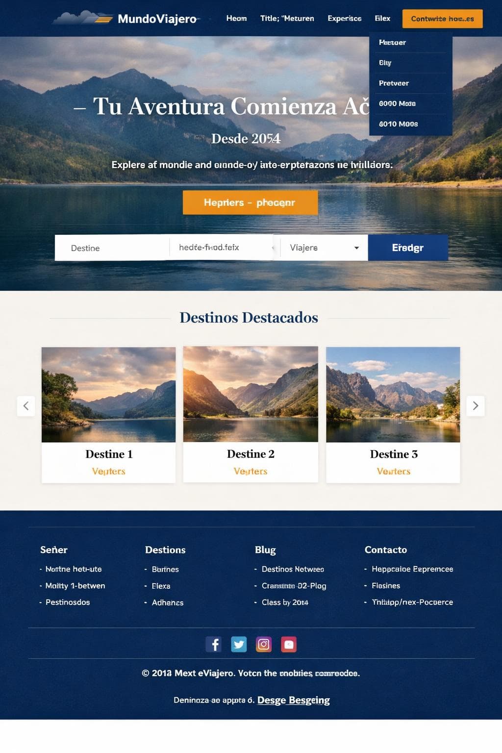 MundoViajero — vista previa del theme
