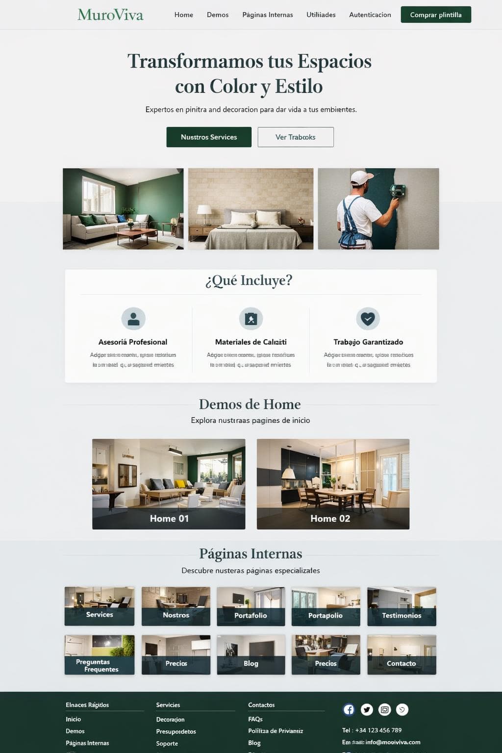 MuroViva — vista previa del theme