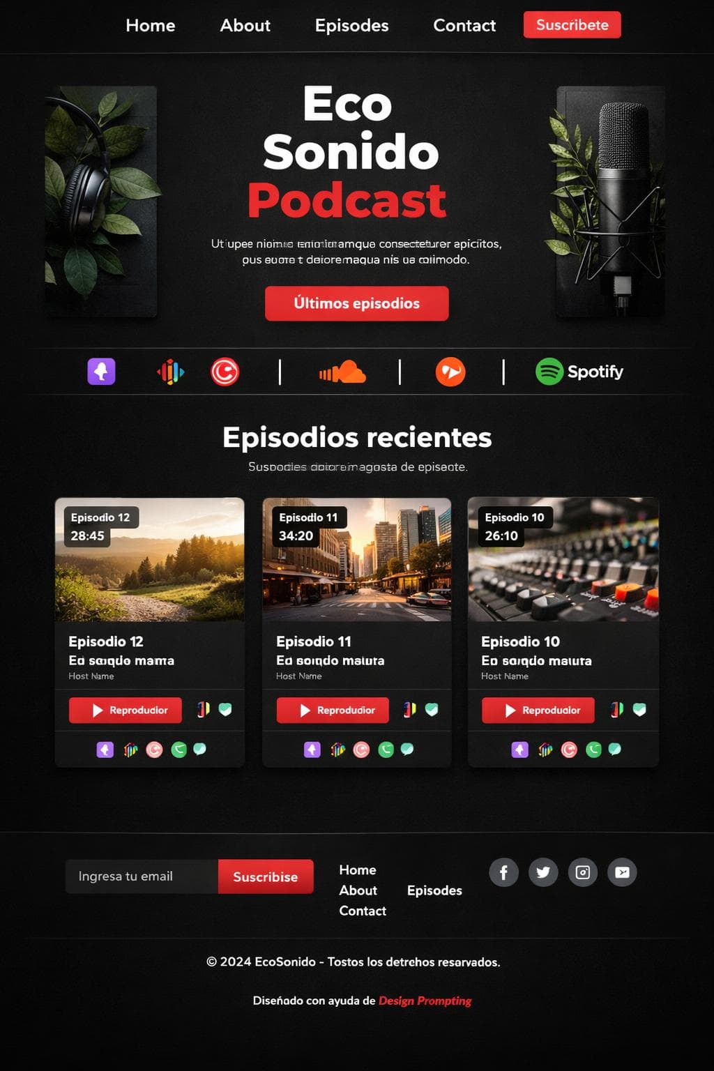 Música Vega — vista previa del theme