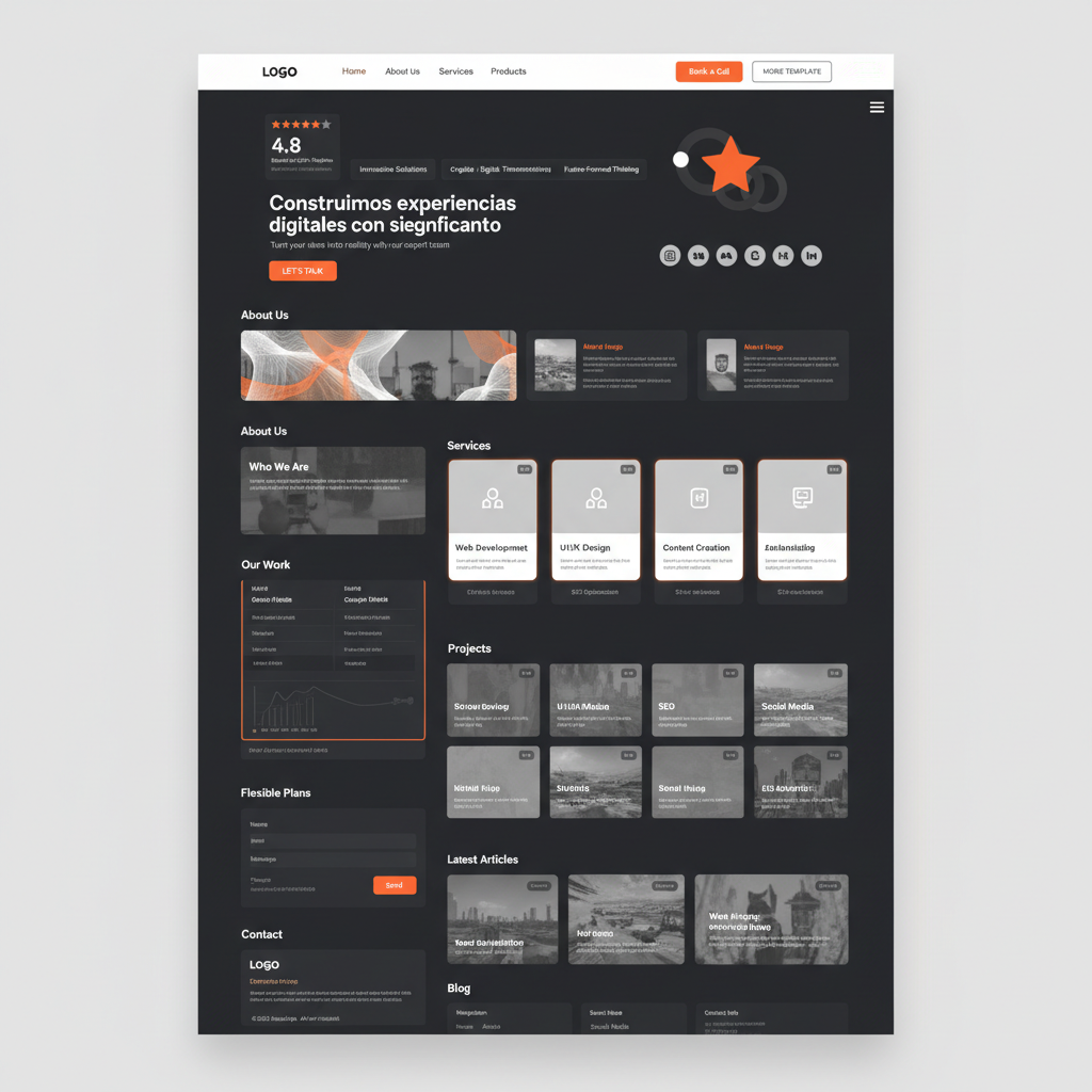 NebulaForge — vista previa del theme