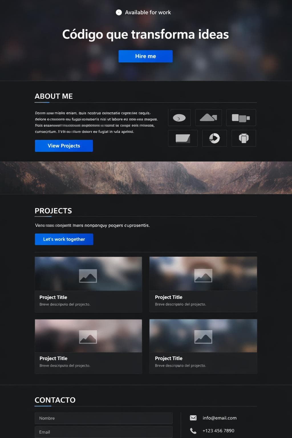 NebulaPixel — vista previa del theme