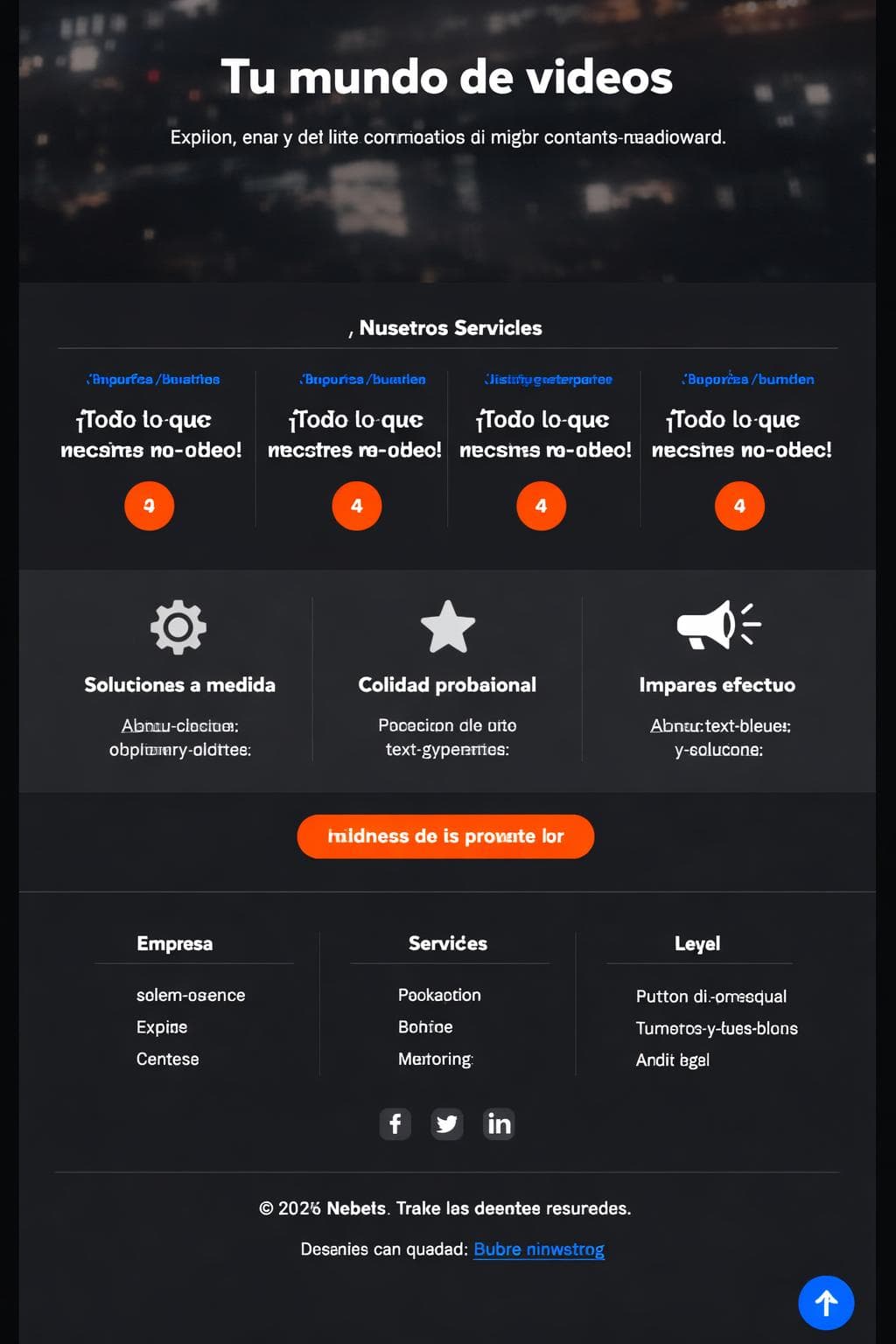 NebulaPlay — vista previa del theme