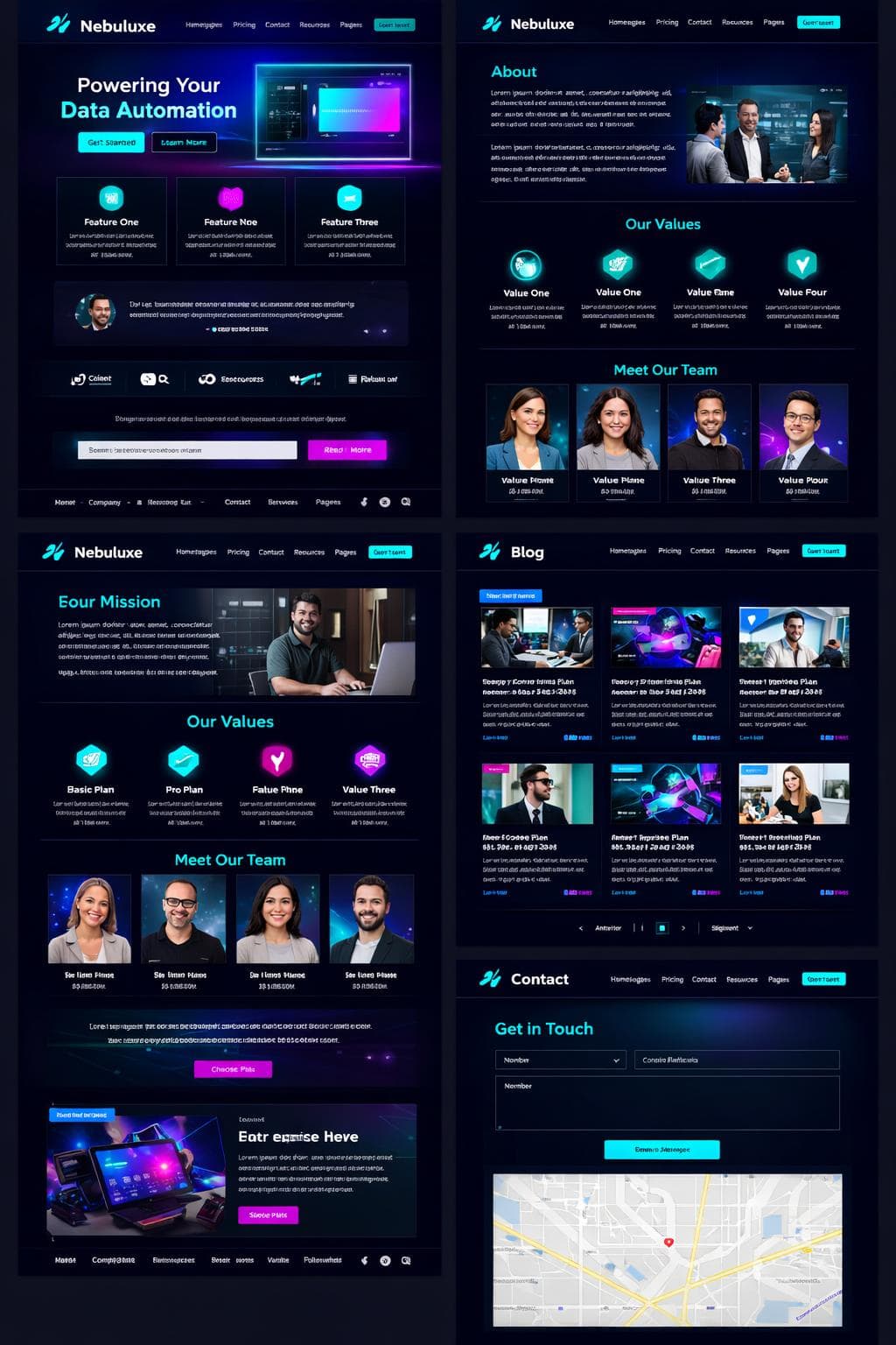 Nebuluxe — vista previa del theme