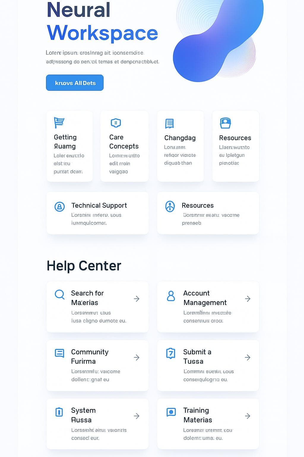 NeuroSpace — vista previa del theme