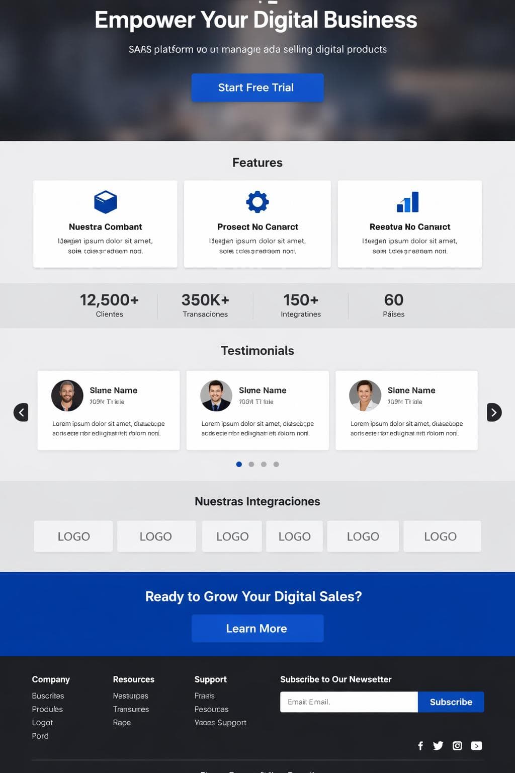 Nexia Flow — vista previa del theme