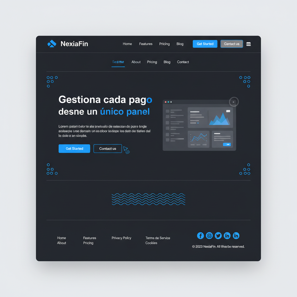 NexiaFin — vista previa del theme