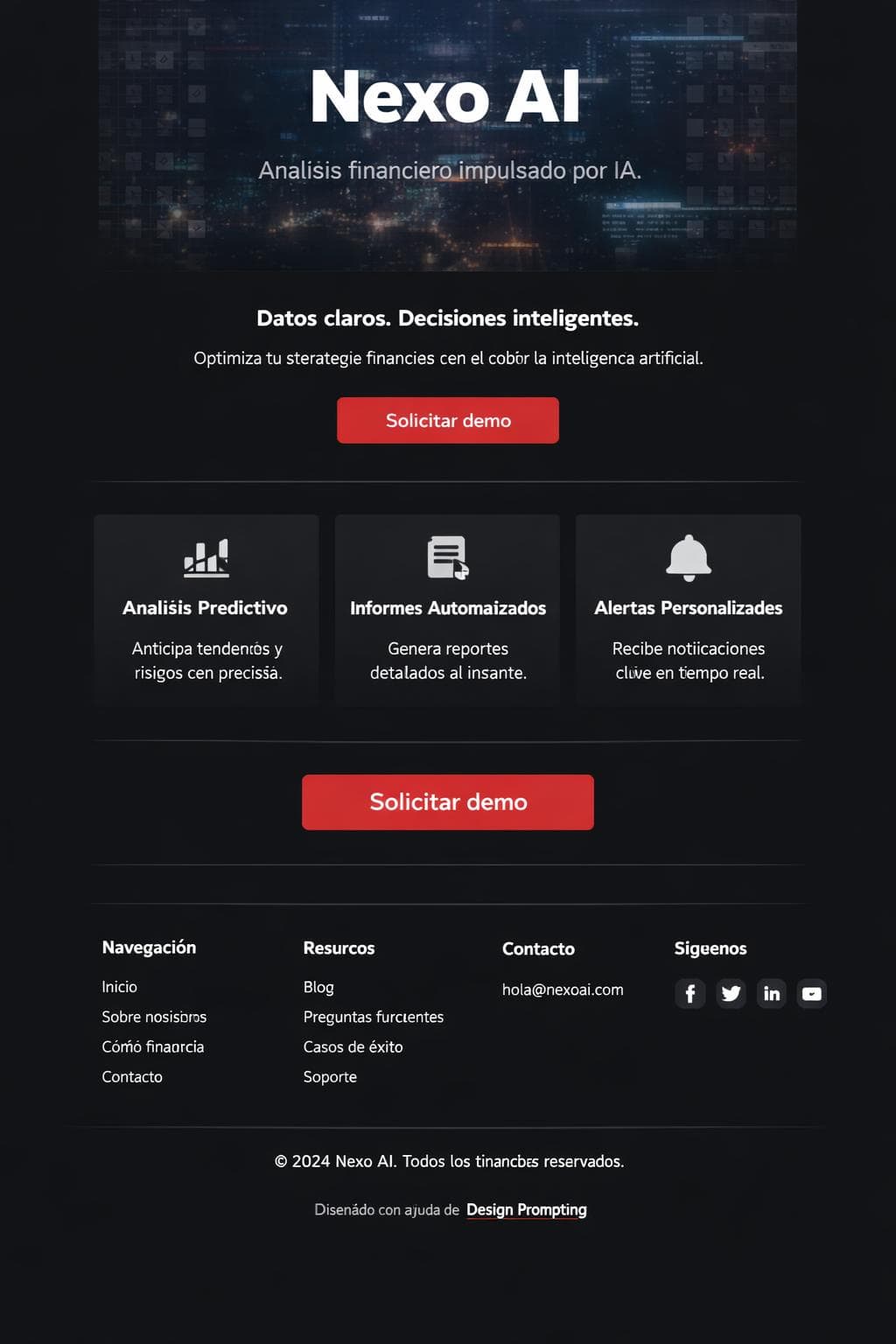 Nexo AI — vista previa del theme