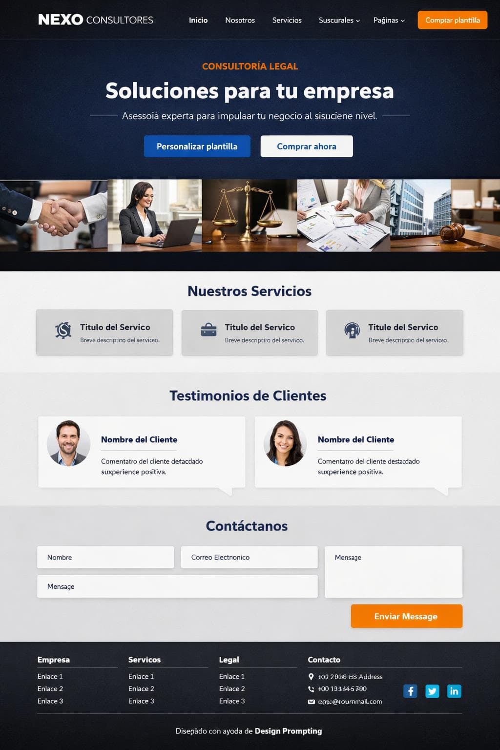 Nexo Consultores — vista previa del theme
