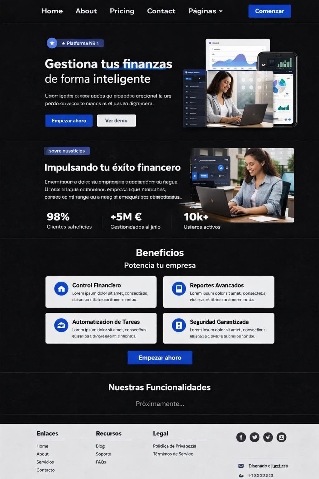 NexoByte — vista previa del theme
