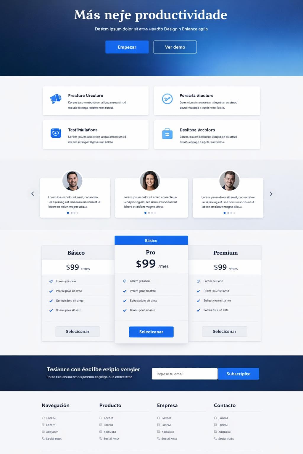 NexoCloud — vista previa del theme