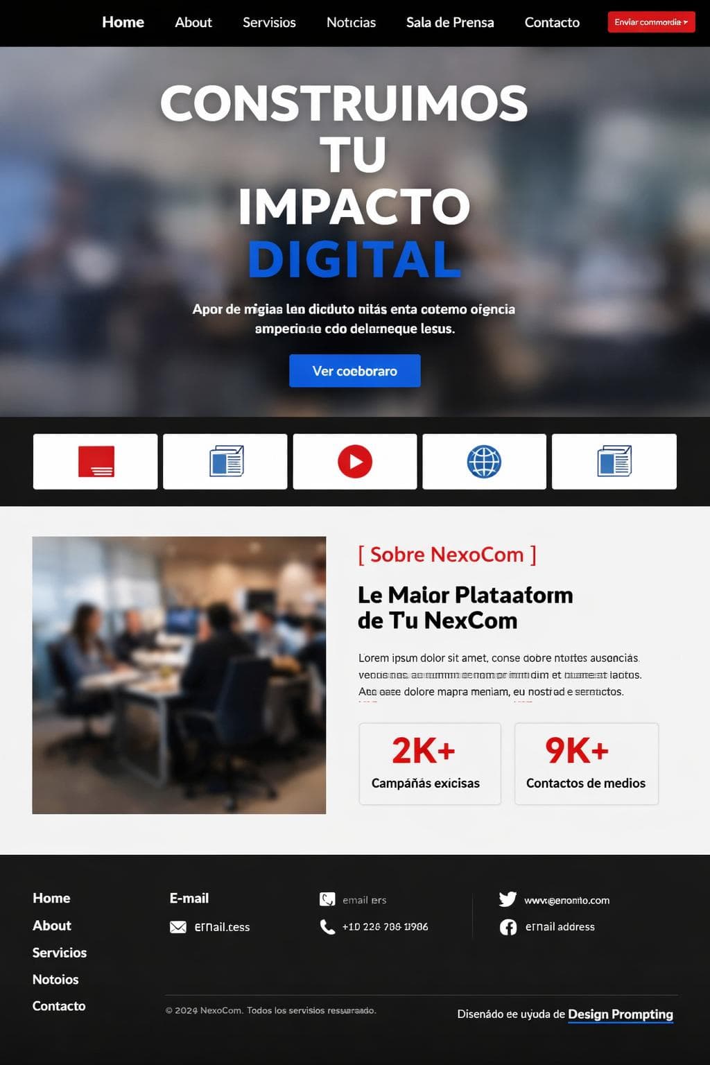 NexoCom — vista previa del theme