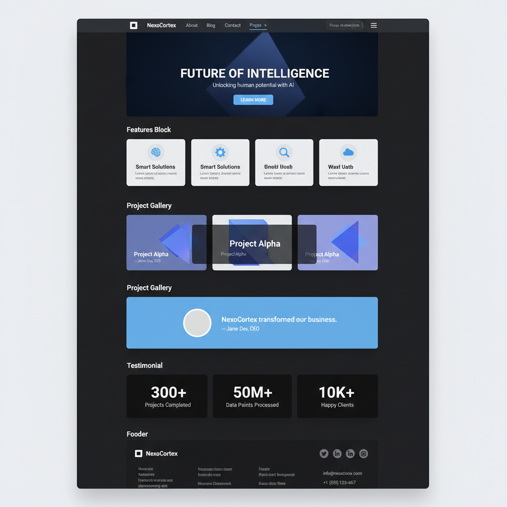 NexoCortex — vista previa del theme