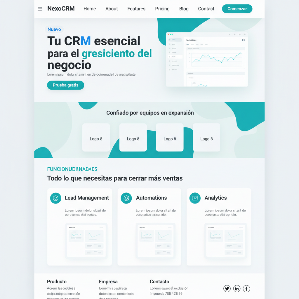 NexoCRM — vista previa del theme