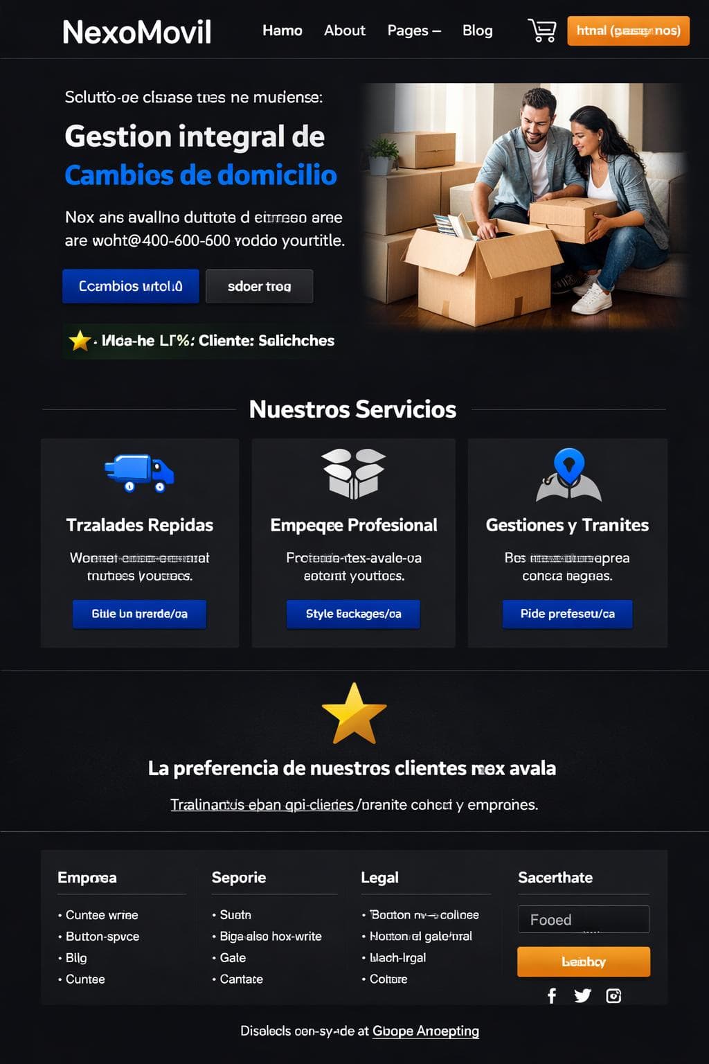 NexoMovil — vista previa del theme