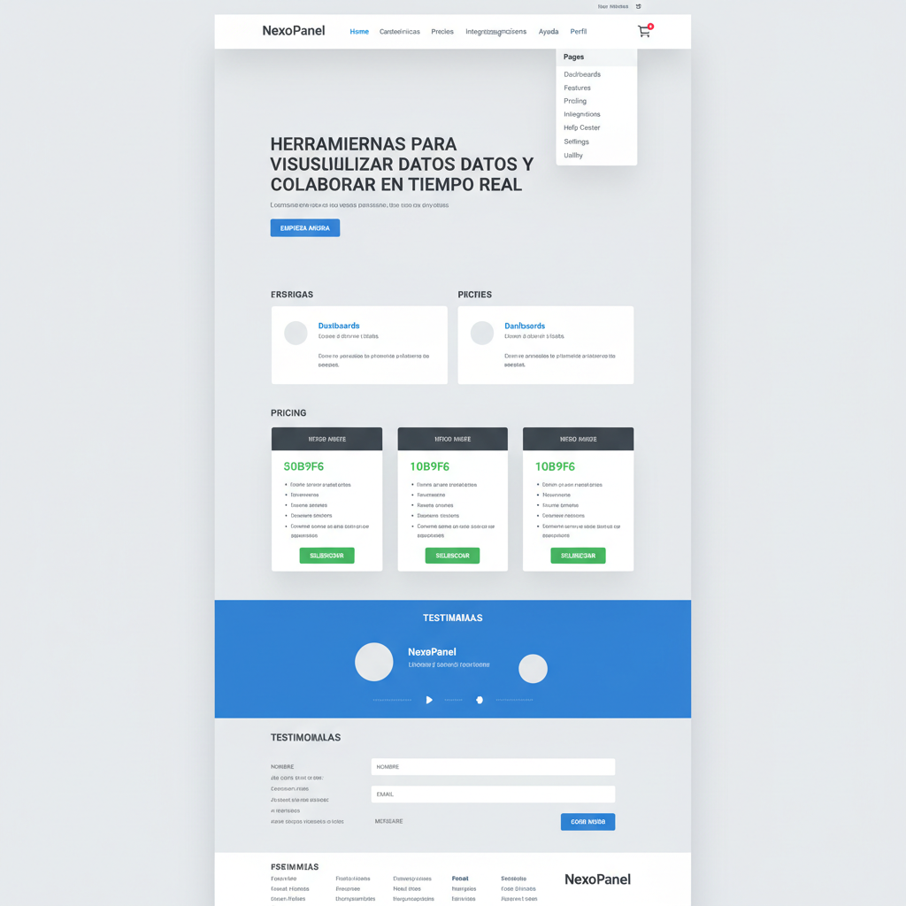 NexoPanel &mdash; vista previa del theme