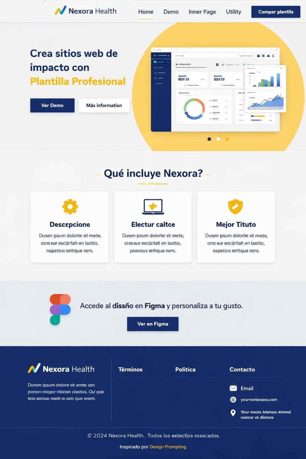 Nexora Health — vista previa del theme