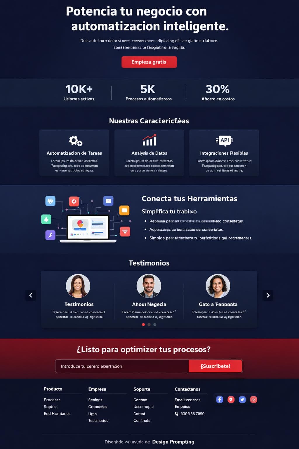 Nexora Labs — vista previa del theme