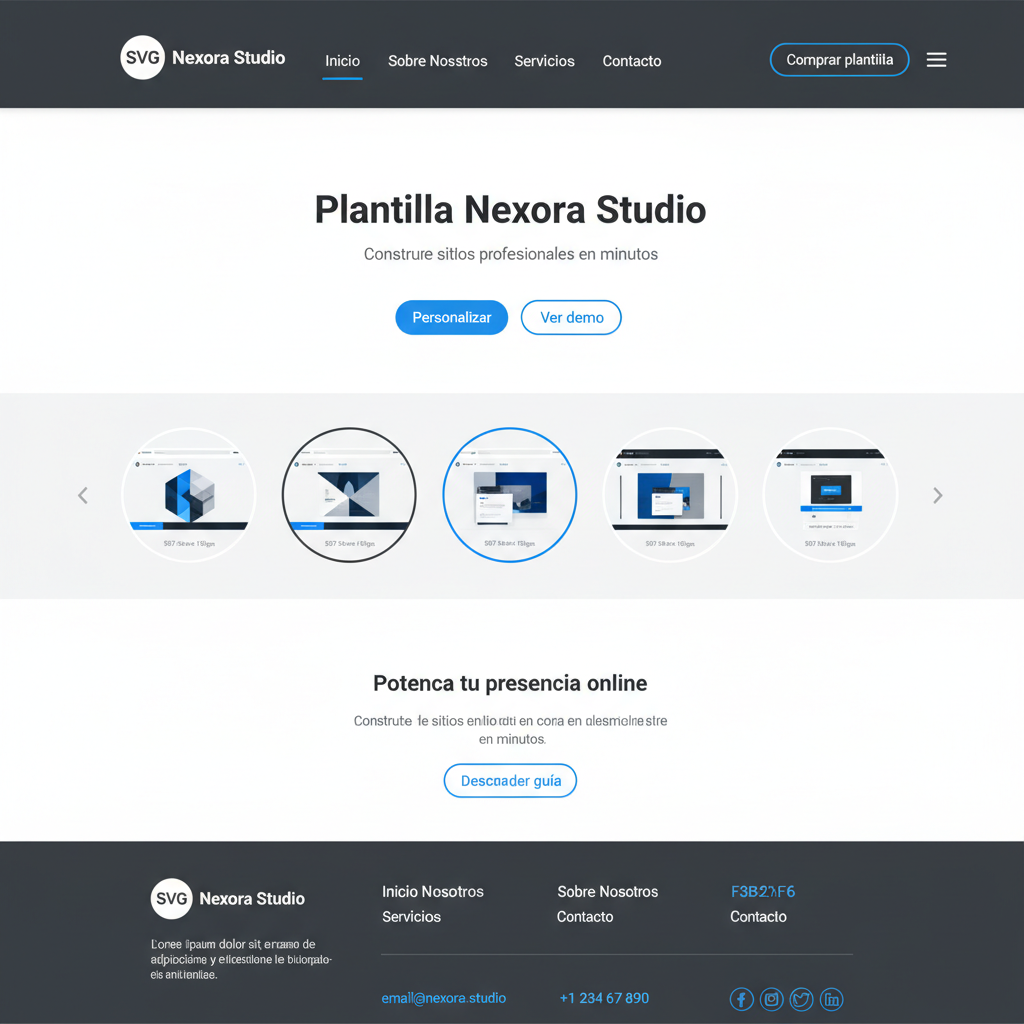 Nexora Studio — vista previa del theme