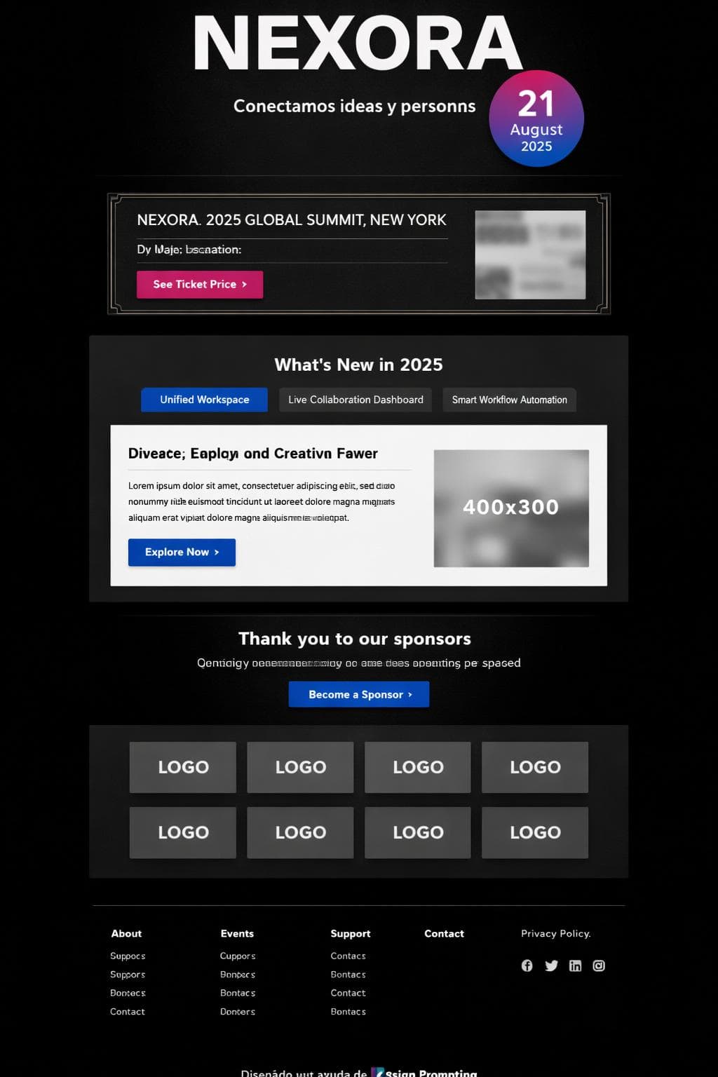 Nexora Summit — vista previa del theme