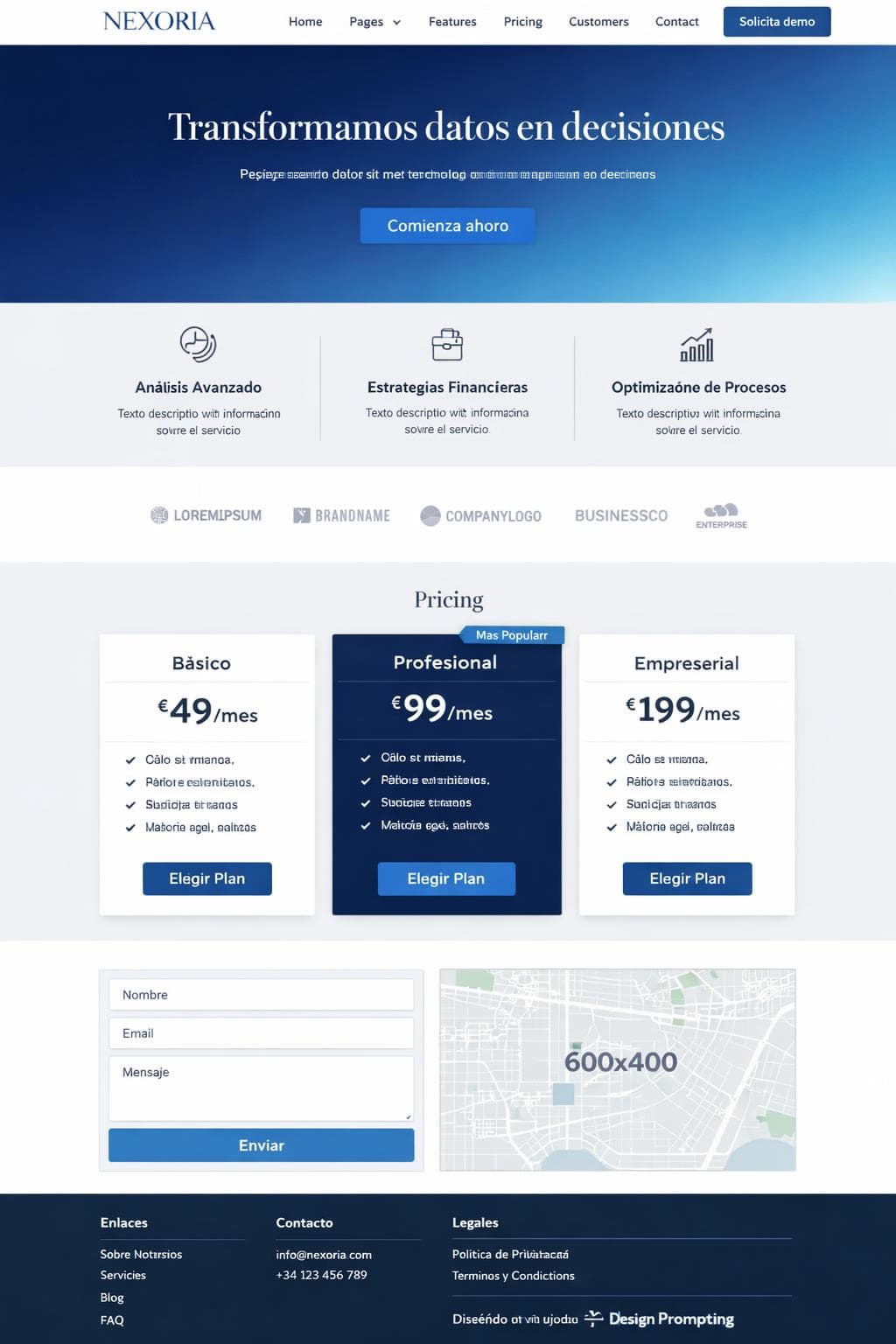 Nexoria — vista previa del theme
