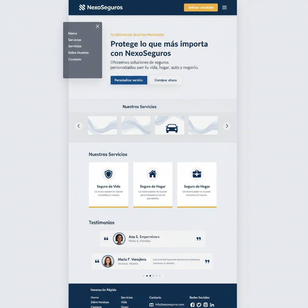 NexoSeguros — vista previa del theme