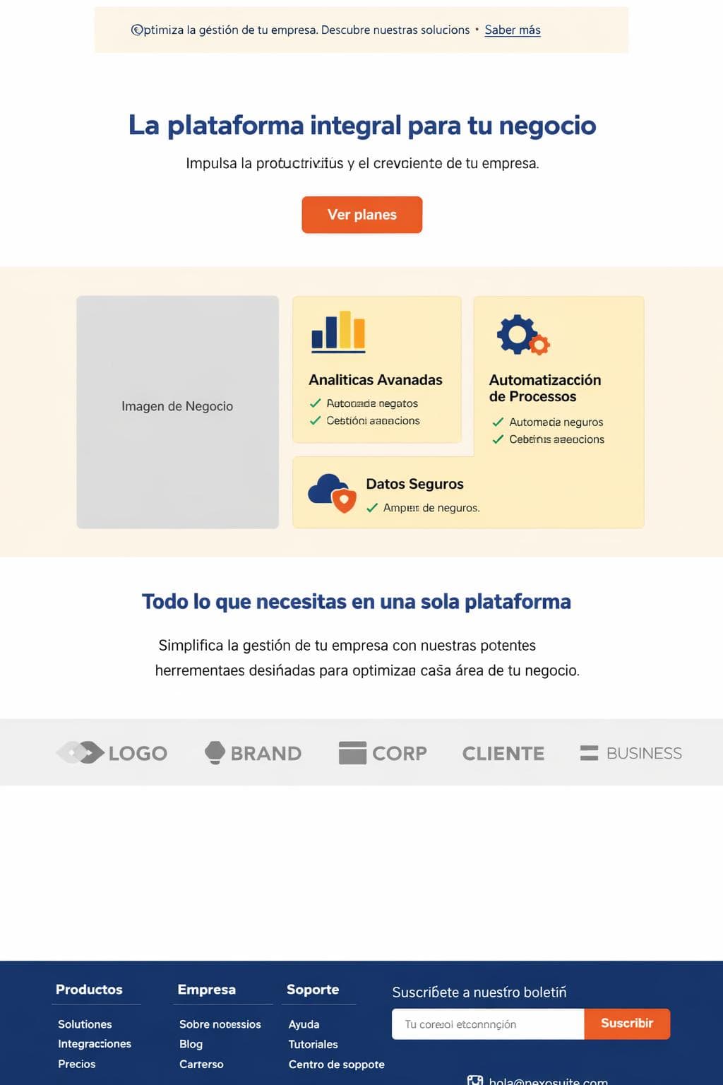 NexoSuite — vista previa del theme