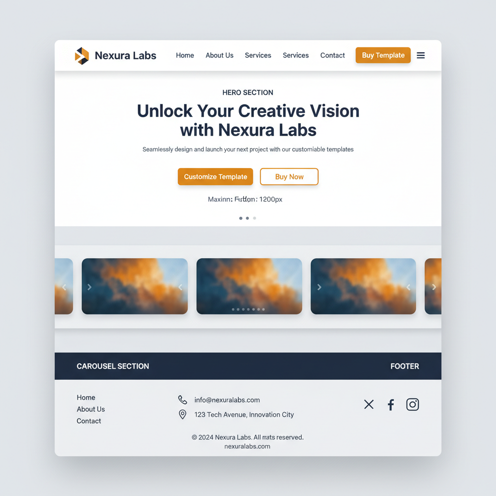 Nexura Labs — vista previa del theme