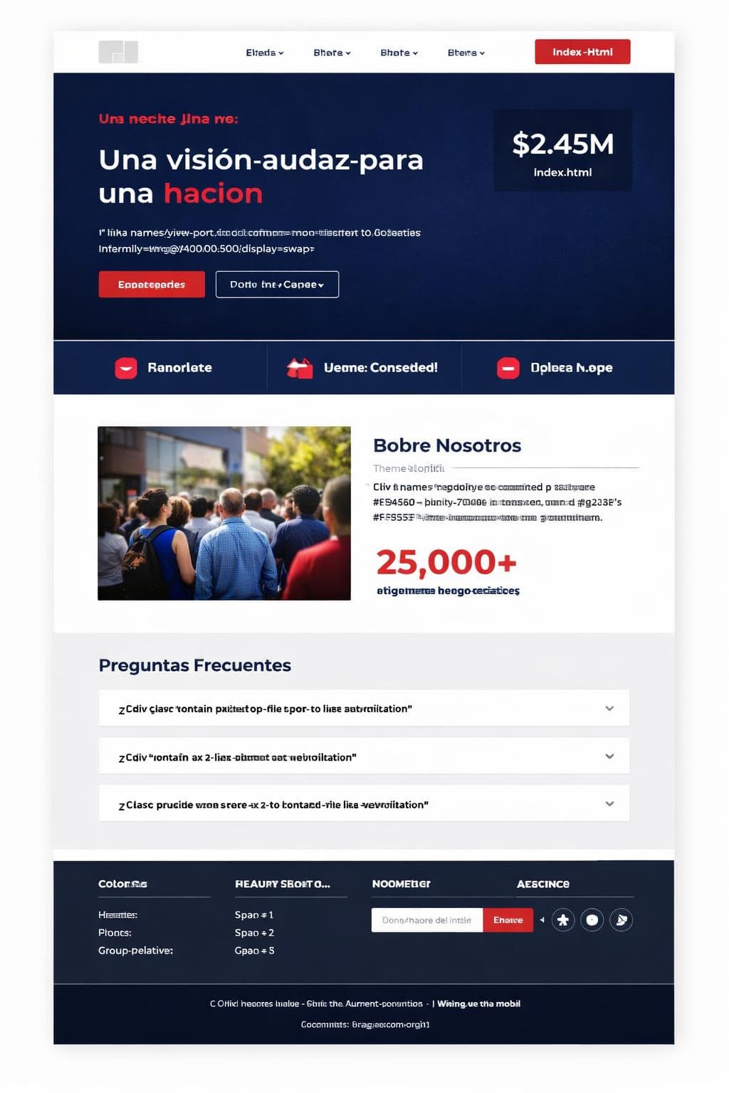 Nexura Vision — vista previa del theme
