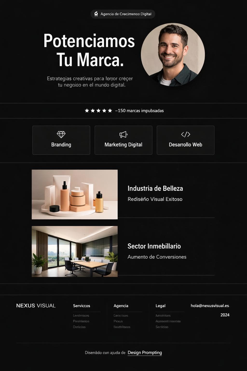 Nexus Visual — vista previa del theme