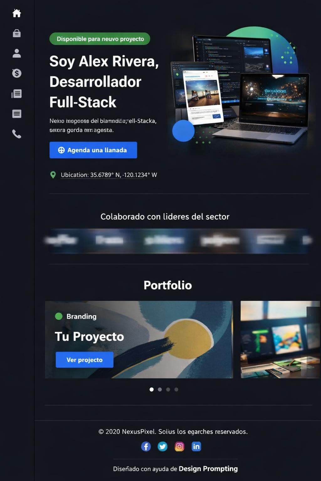 NexusPixel — vista previa del theme