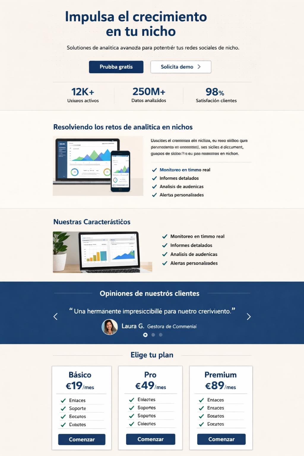 NichePulse — vista previa del theme