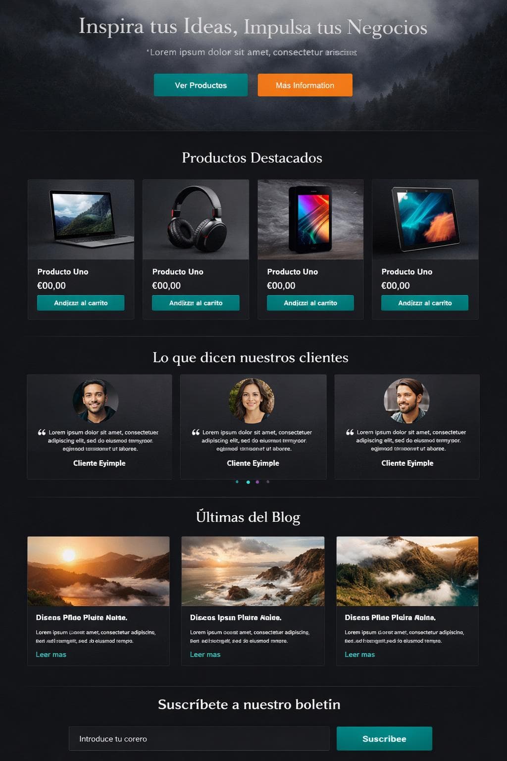 Nimbus Aura — vista previa del theme