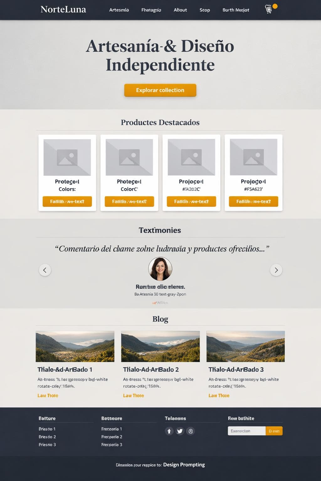 NorteLuna — vista previa del theme