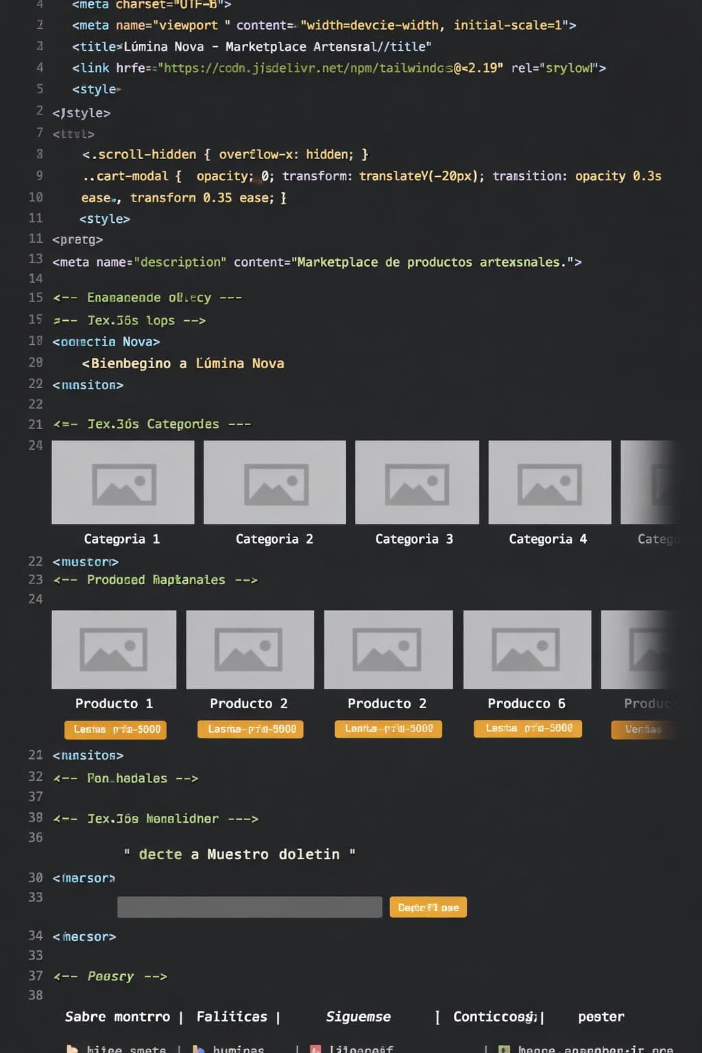 Ocio Zenit — vista previa del theme