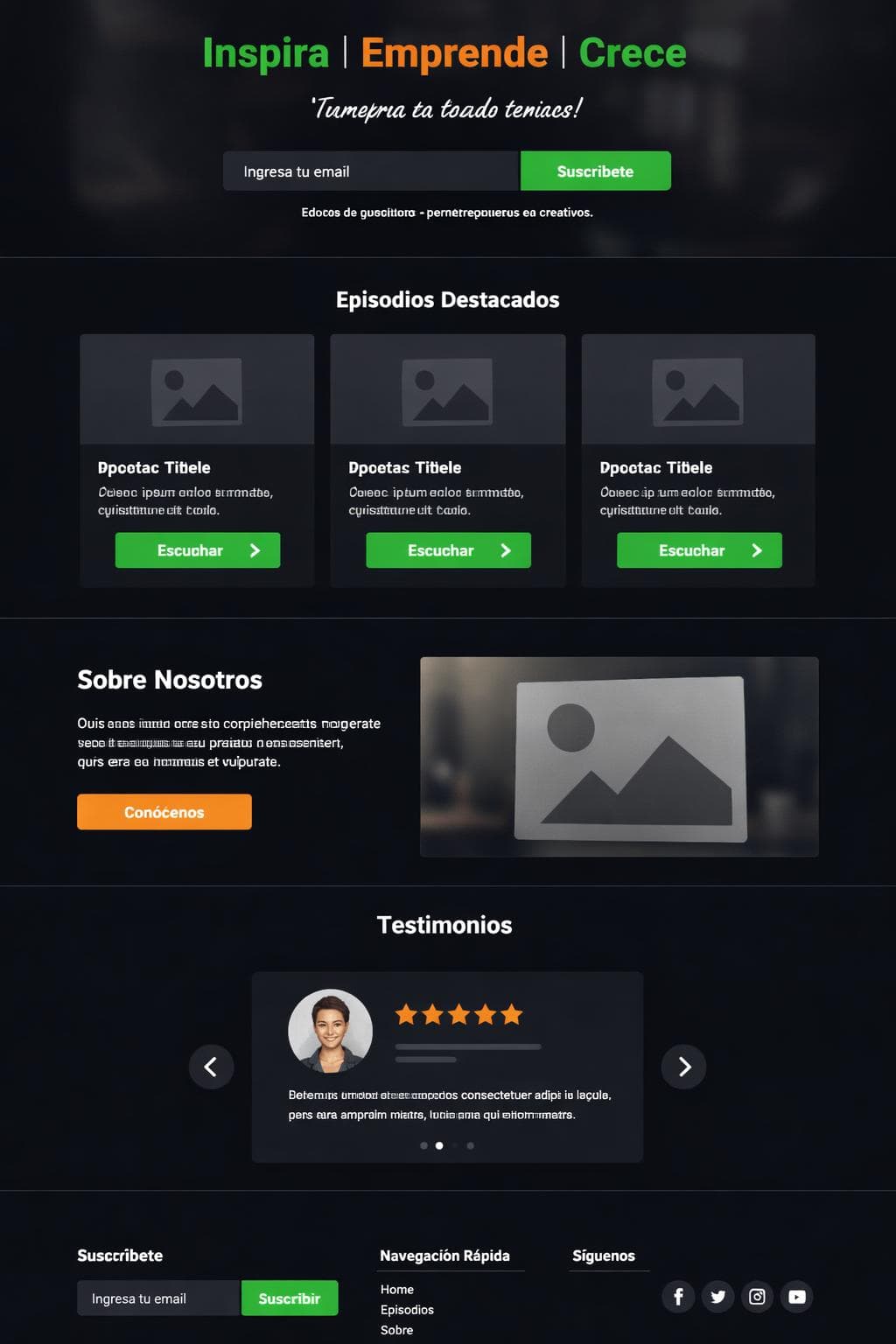 Ondas Vega — vista previa del theme