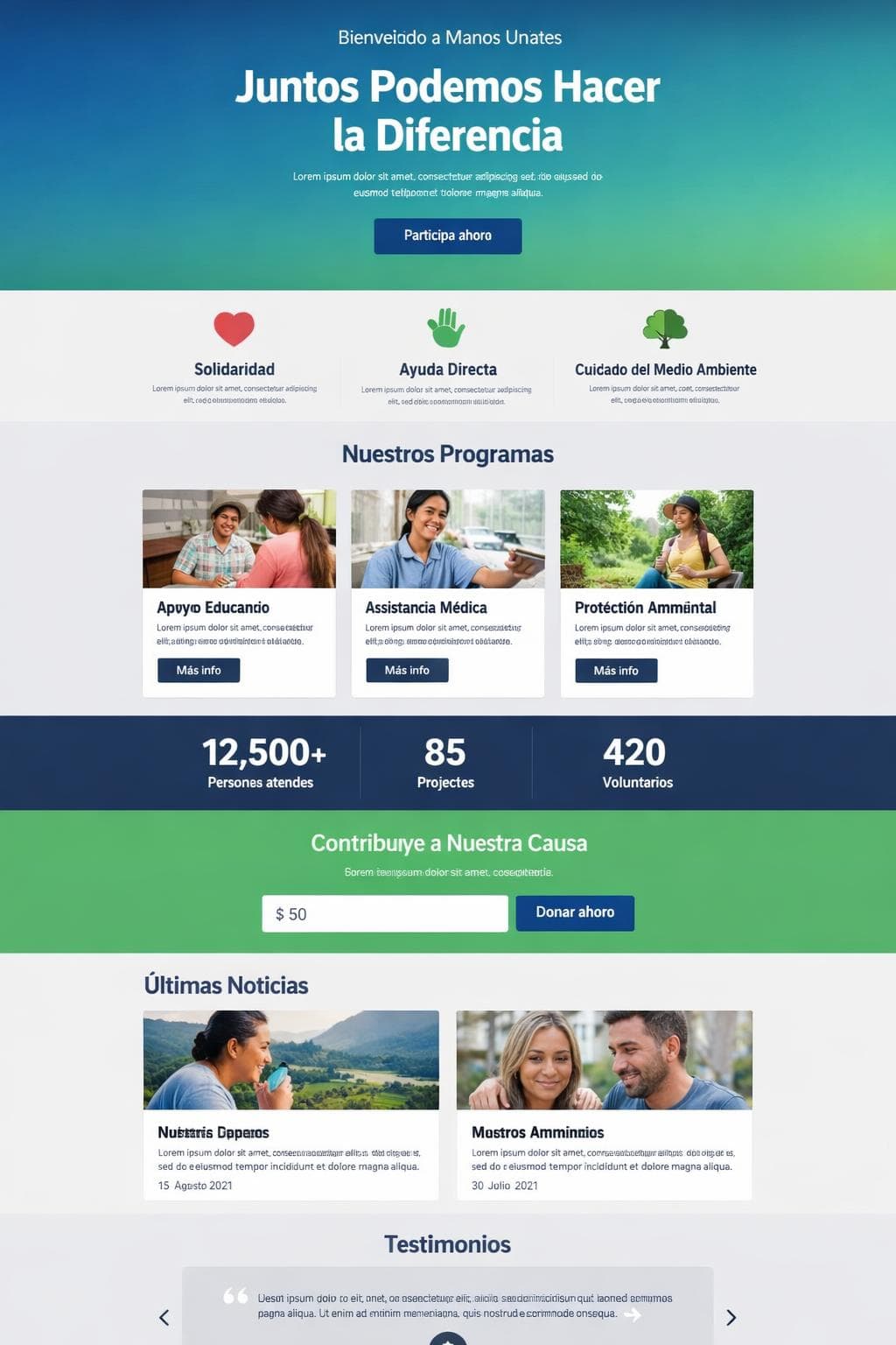 Ong Zenit — vista previa del theme