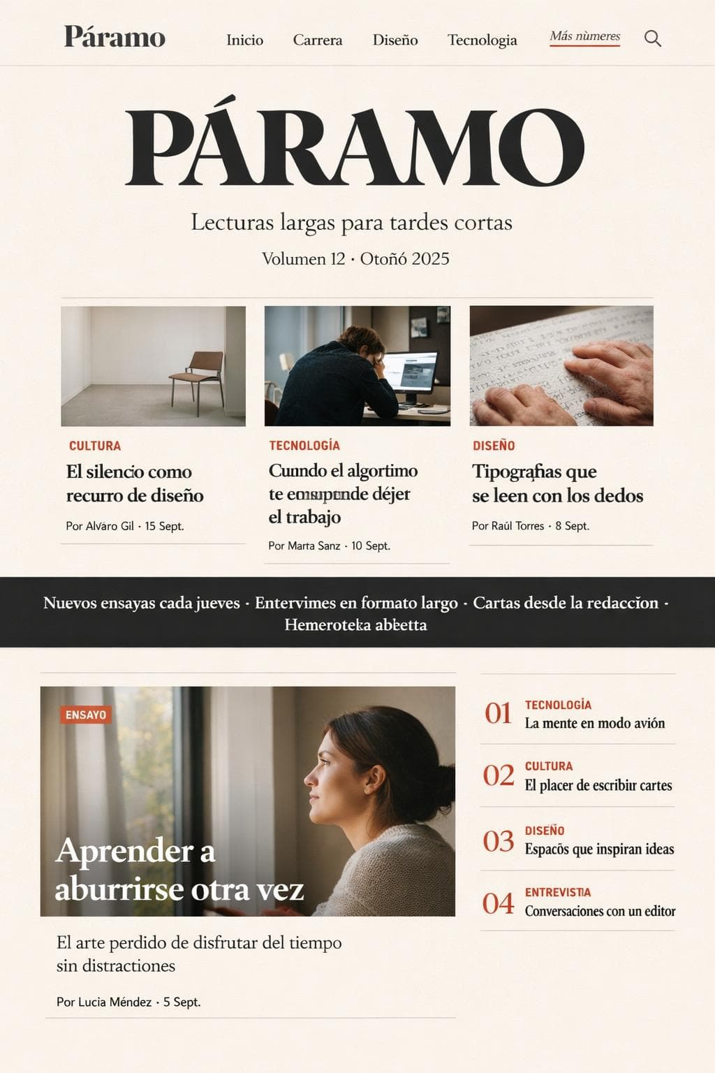 Páramo Editorial — vista previa del theme