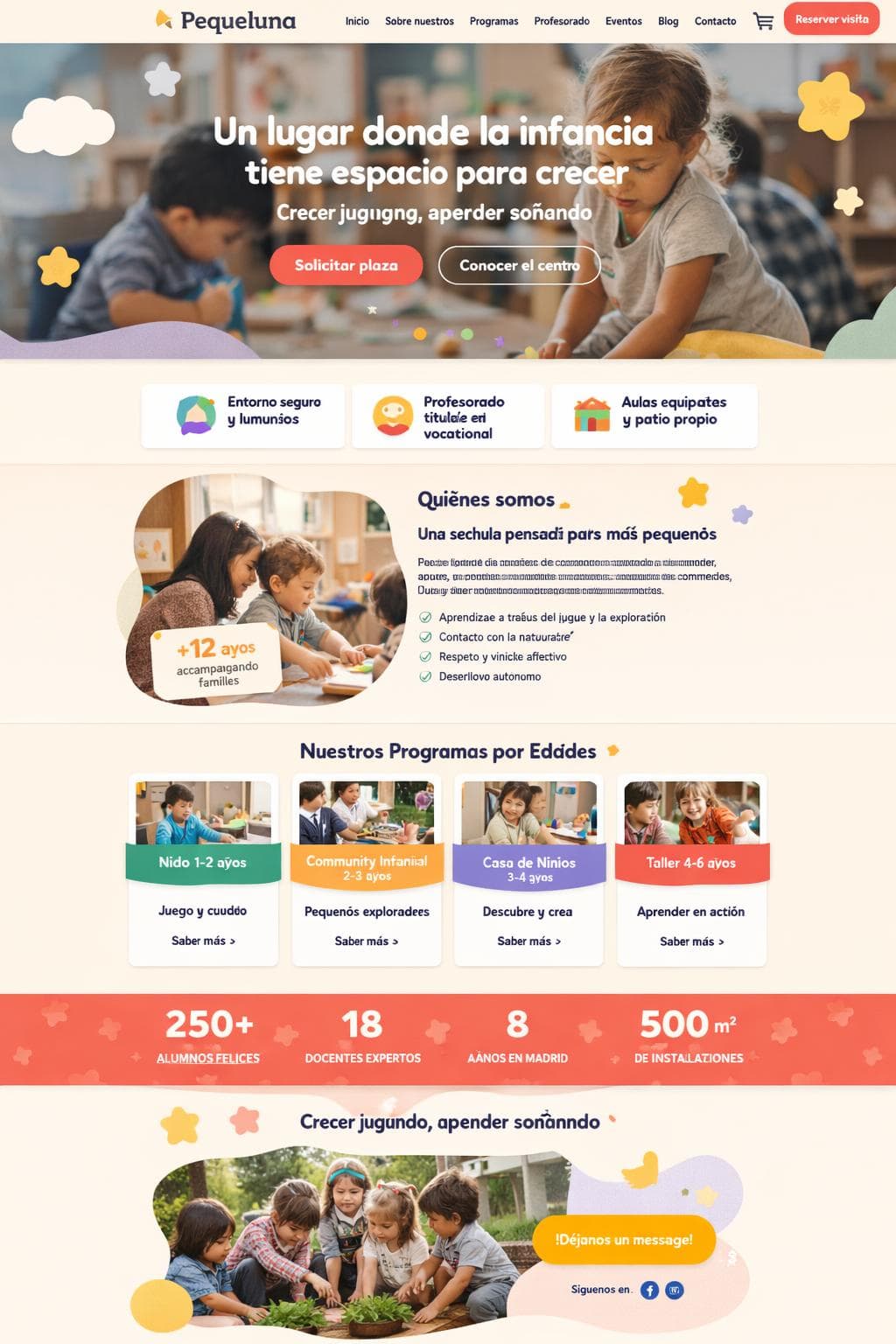 Pequeluna Academia — vista previa del theme