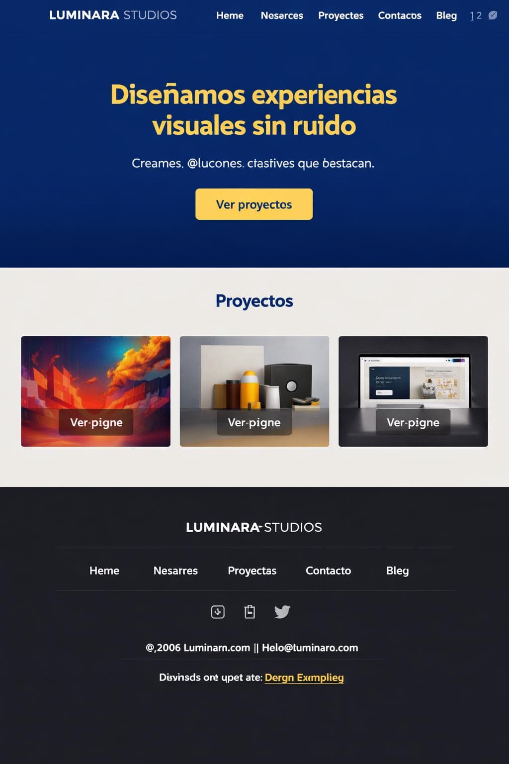 Planos Orion — vista previa del theme