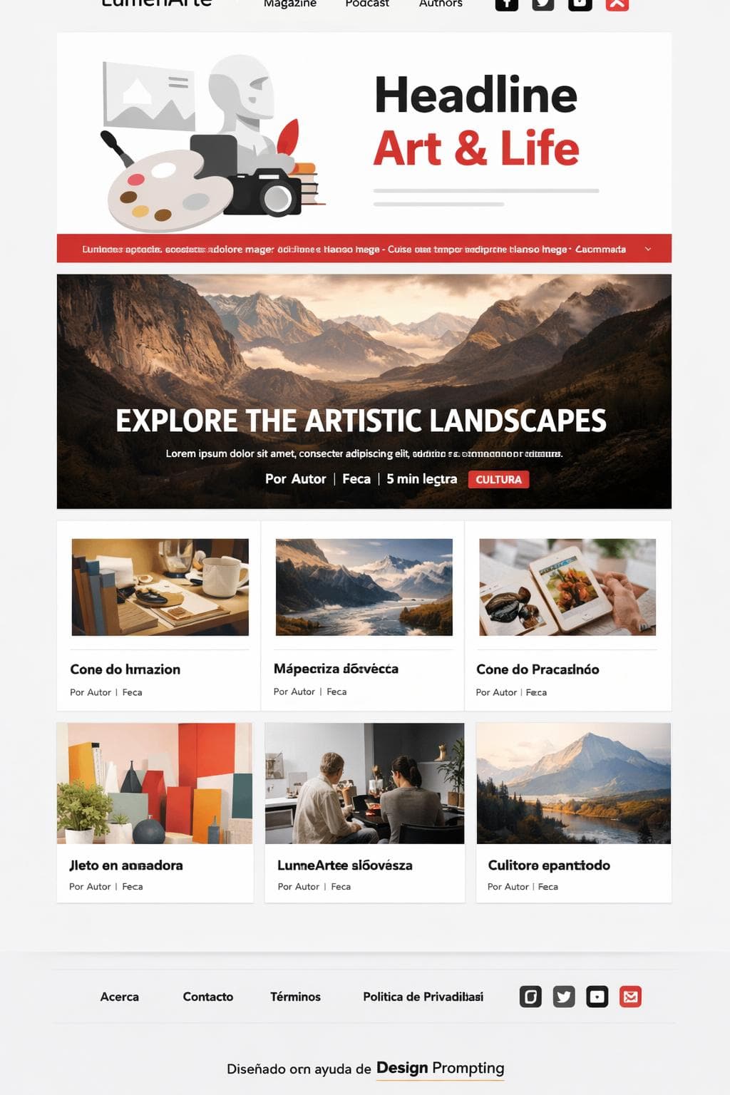 Podcast Orion — vista previa del theme