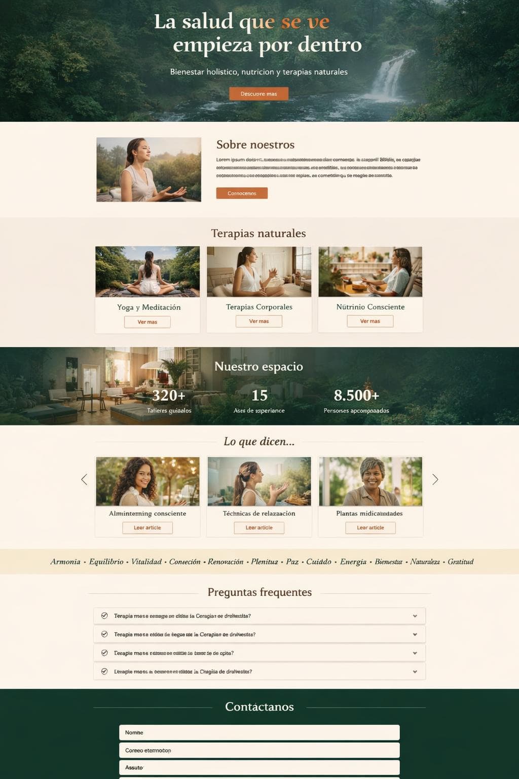 Raizal Bienestar — vista previa del theme