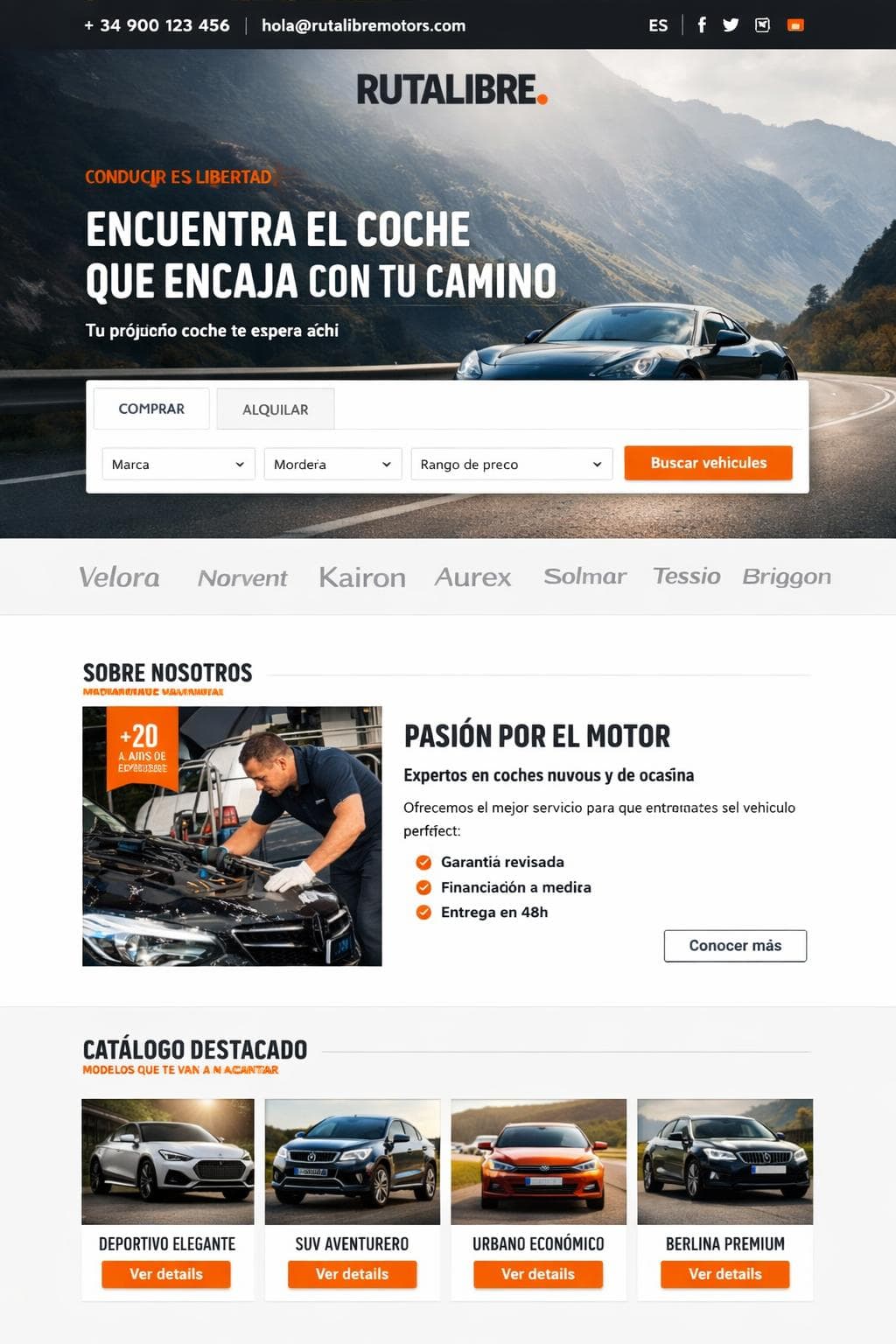 RutaLibre Motors — vista previa del theme