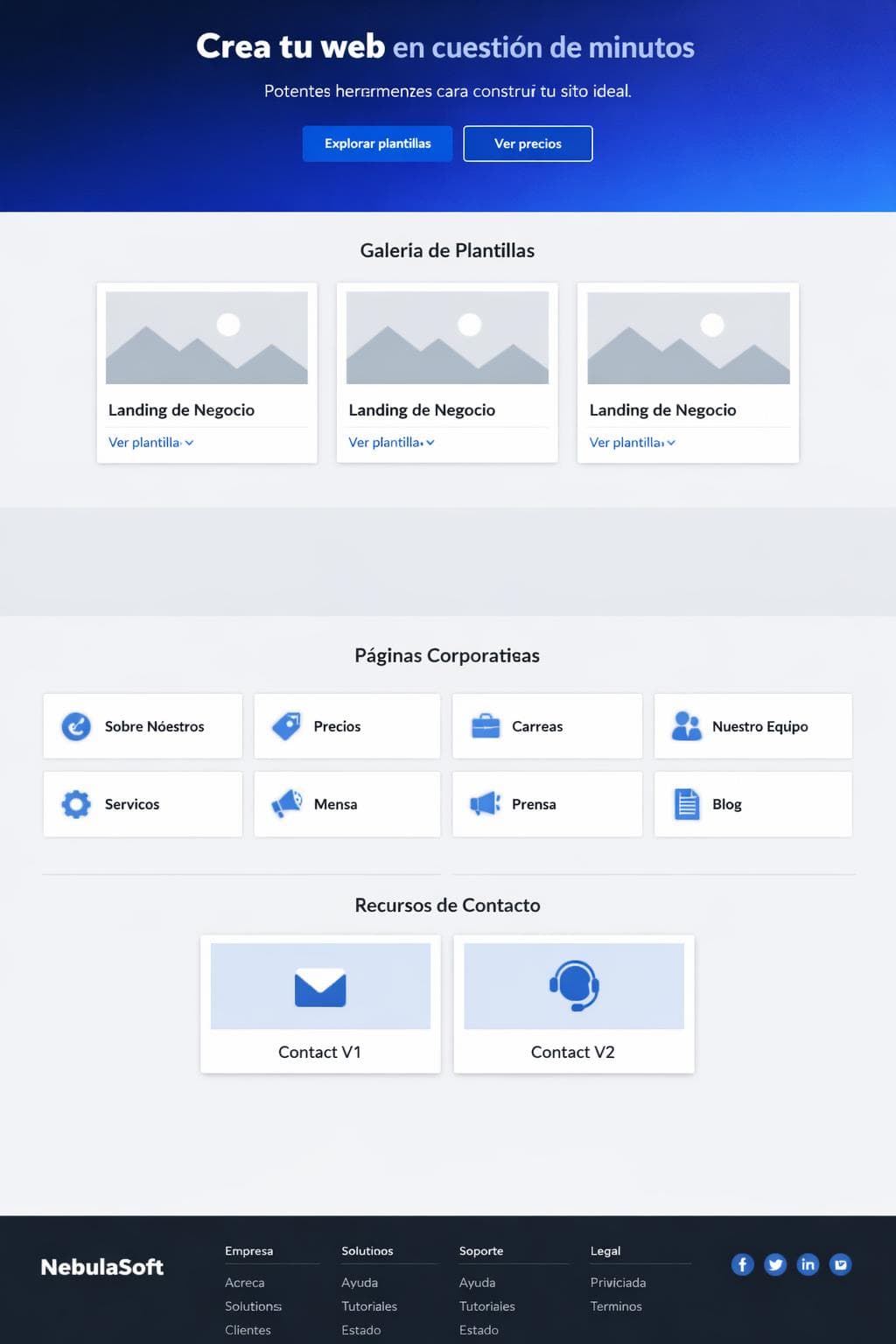 Saas Ámbar — vista previa del theme