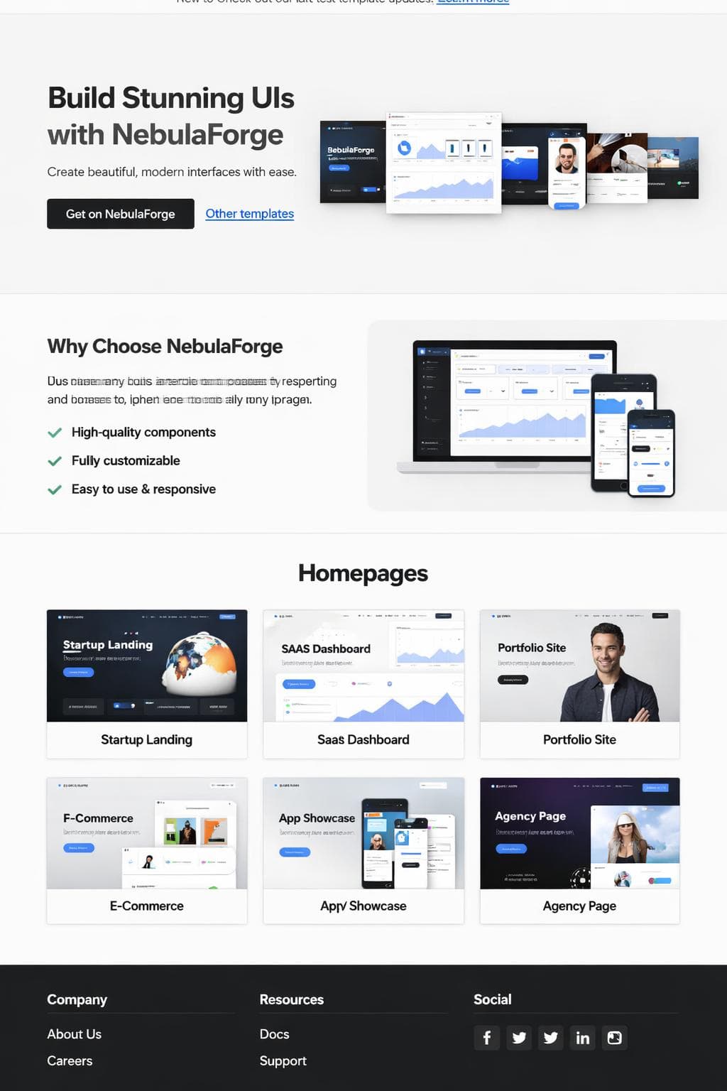 Saas Austral — vista previa del theme