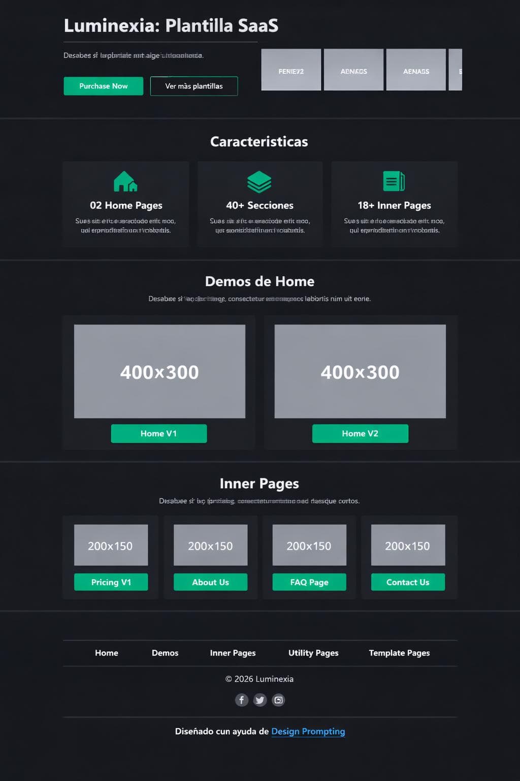 Saas Delta — vista previa del theme