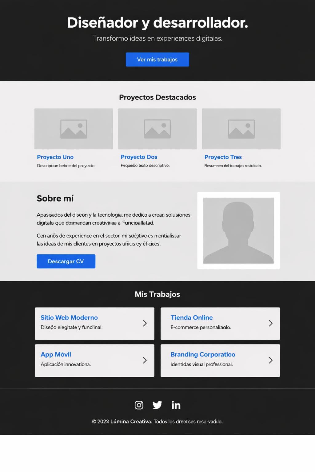 Saber Retablo — vista previa del theme