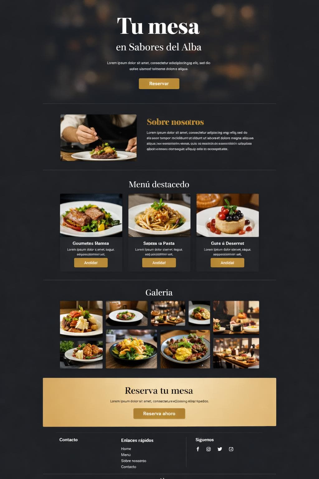Sabor Delta — vista previa del theme