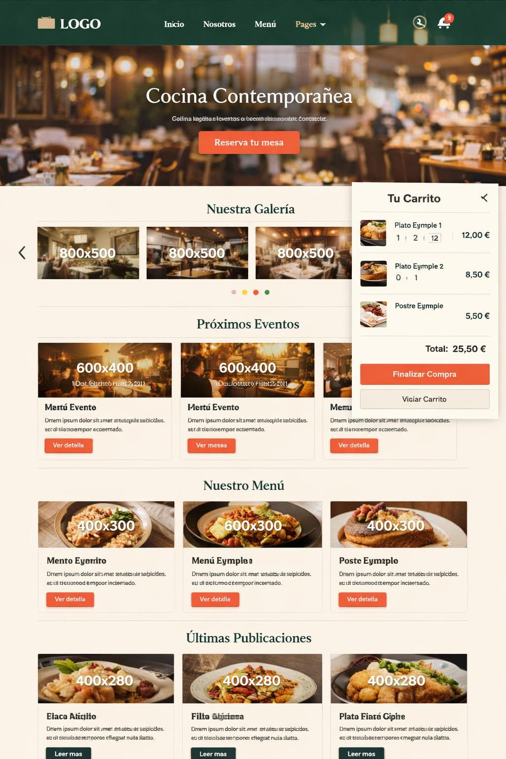 Sabor Orion — vista previa del theme