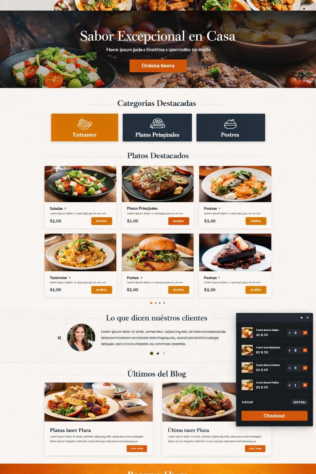Saborea Casa — vista previa del theme