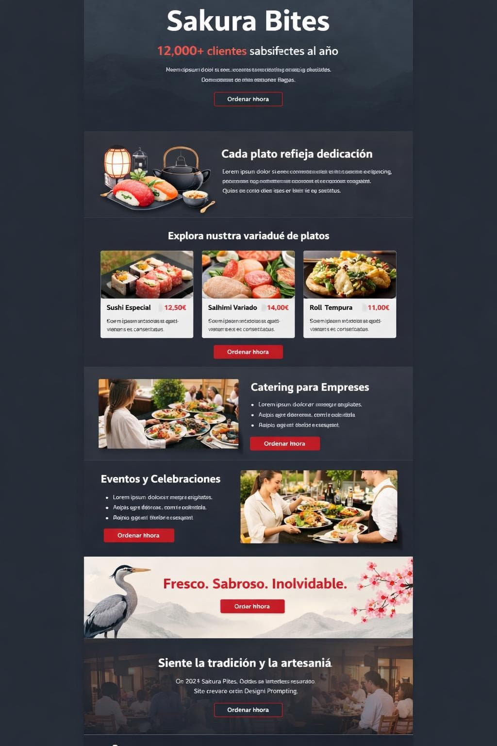 Sakura Bites — vista previa del theme